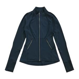 Lululemon Movement to Movement Jacket Size 4 Blue Sweater Sweatshirt Full Zip